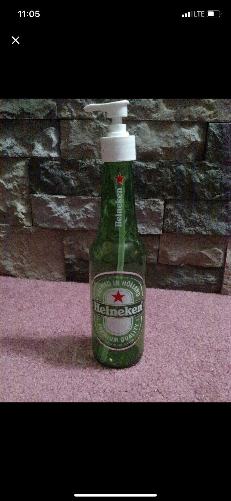 Liquor/Beer Bottle Soap Dispenser Etsy