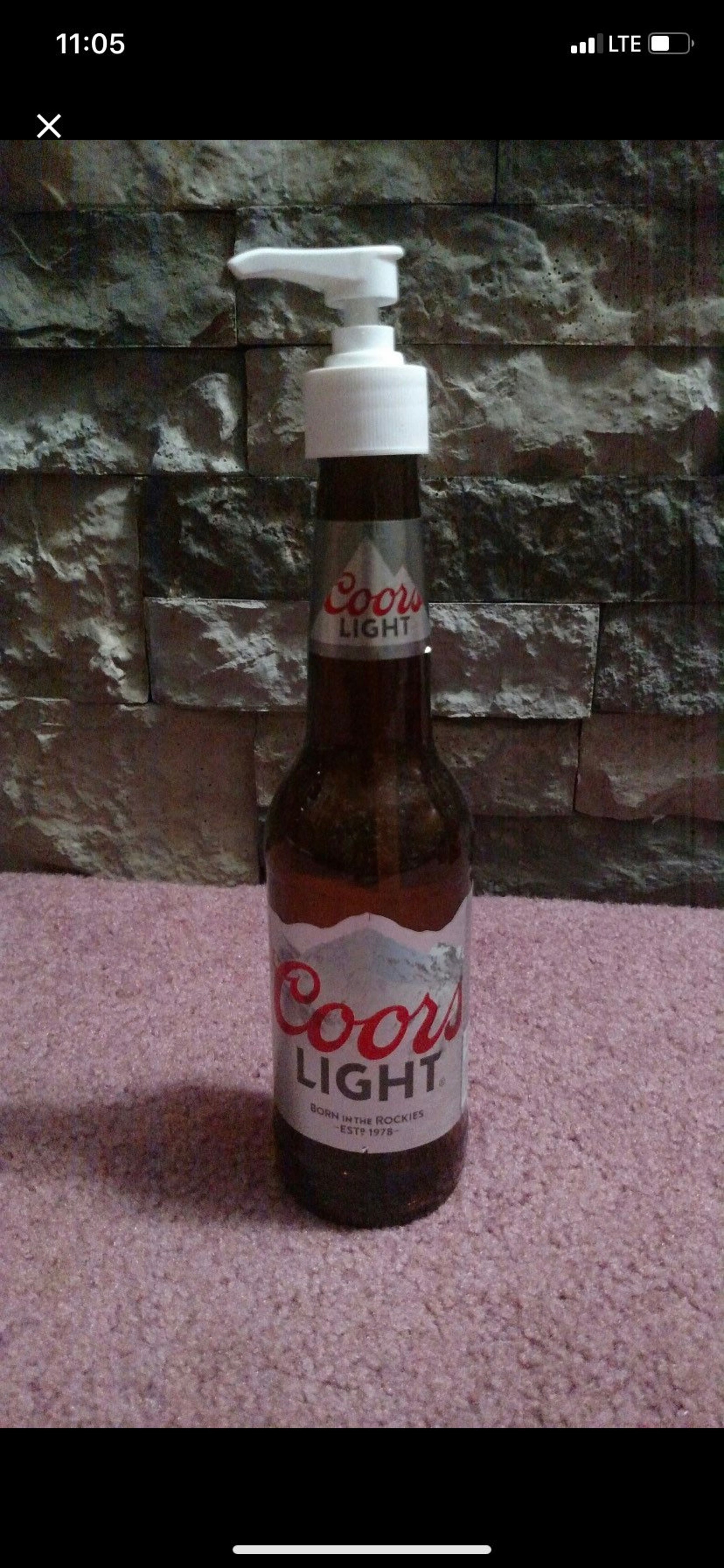 Liquor/Beer Bottle Soap Dispenser Etsy