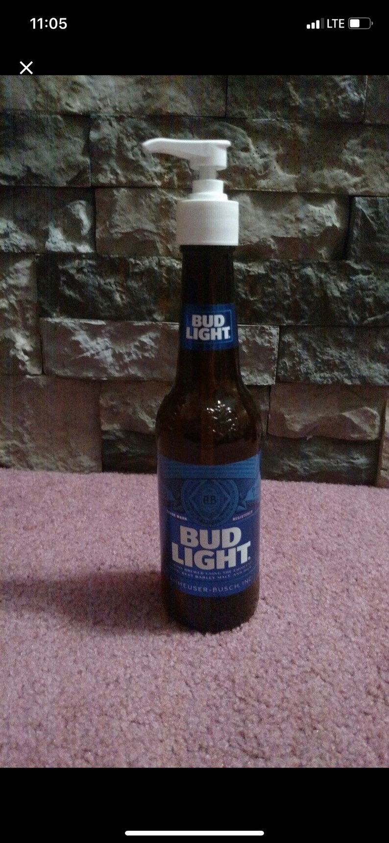 Liquor/Beer Bottle Soap Dispenser Etsy