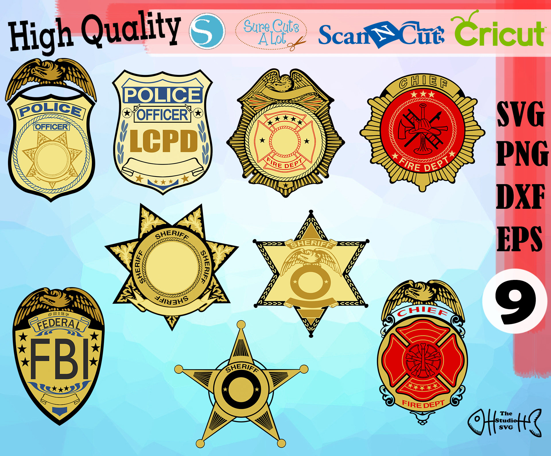 Download Police Badges svg Police svg Police badge svg Police | Etsy