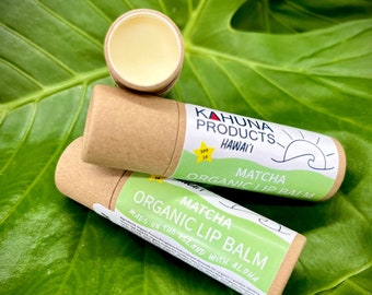 ORGANIC LIP BALM | Hyaluronic Acid | Zinc Oxide | Lip Moisturizer | Eco-Friendly | Non-Greasy Lip Balm | Cruelty Free | Zero Waste |