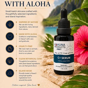 VITAMIN C+ SERUM | 20% Vitamin C Night Face Serum | Niacinamide Hyaluronic Acid | Brighter Looking Vegan Skincare bild 7
