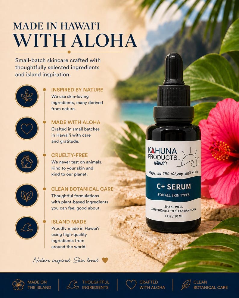 VITAMIN C+ SERUM | 20% Vitamin C Night Face Serum | Niacinamide Hyaluronic Acid | Brighter Looking Vegan Skincare bild 7