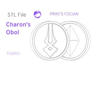 Charon&#39;s Obol, Hades - Digital Download - 3D File - STL