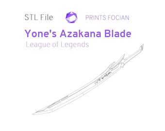 Lama Azakana di Yone, League of Legends - File STL per stampa 3D