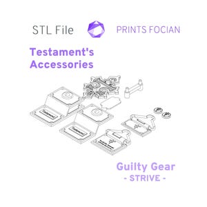 Testament Cosplay Accessory Kit - Guilty Gear Strive - STL Files