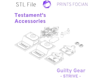 Testament Cosplay Zubehör Kit - Guilty Gear Strive - STL Dateien