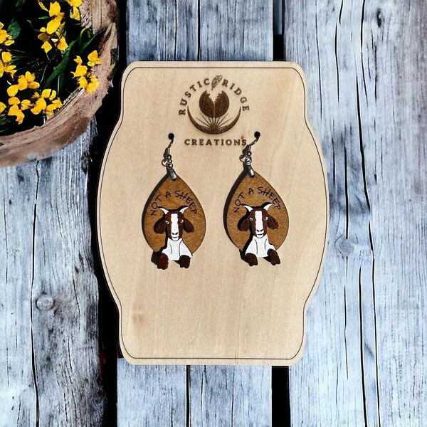 Not a Sheep Dangle Earrings