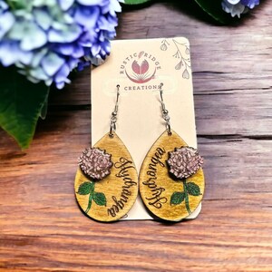 Hydrangea Dangle Earrings