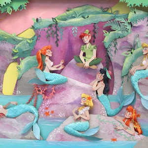 Peter pan mermaid lagoon- Print