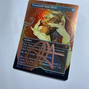 Official Thousand-Year Elixir Artist Proof - Hand-Signed by me, Raphael Oda (MTG Original Artist) - Non-Foil & Foil