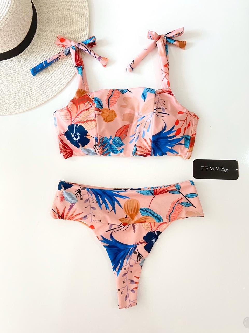 floral print Bikini set trendy handmade New collection