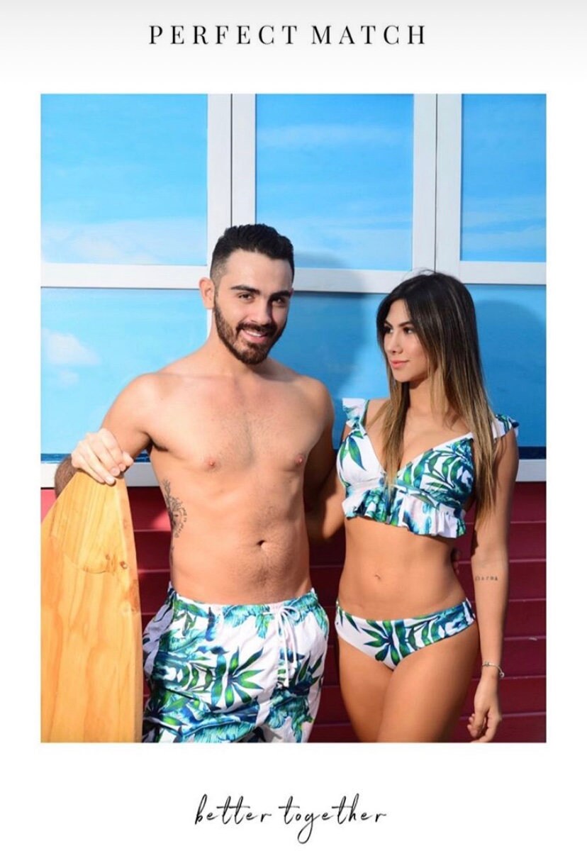 Couples swimsuits matching Clearance