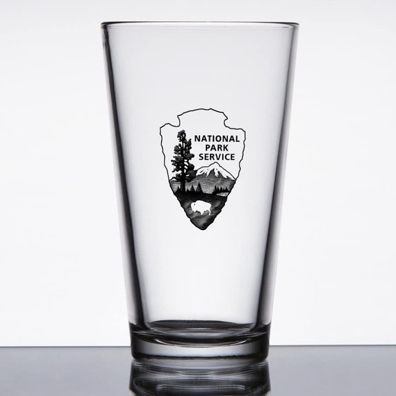 National Park Service Theme Printed Pint Glass