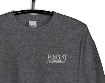 Sudadera de cuello redondo feminista