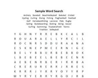 Word Search Games Pdf