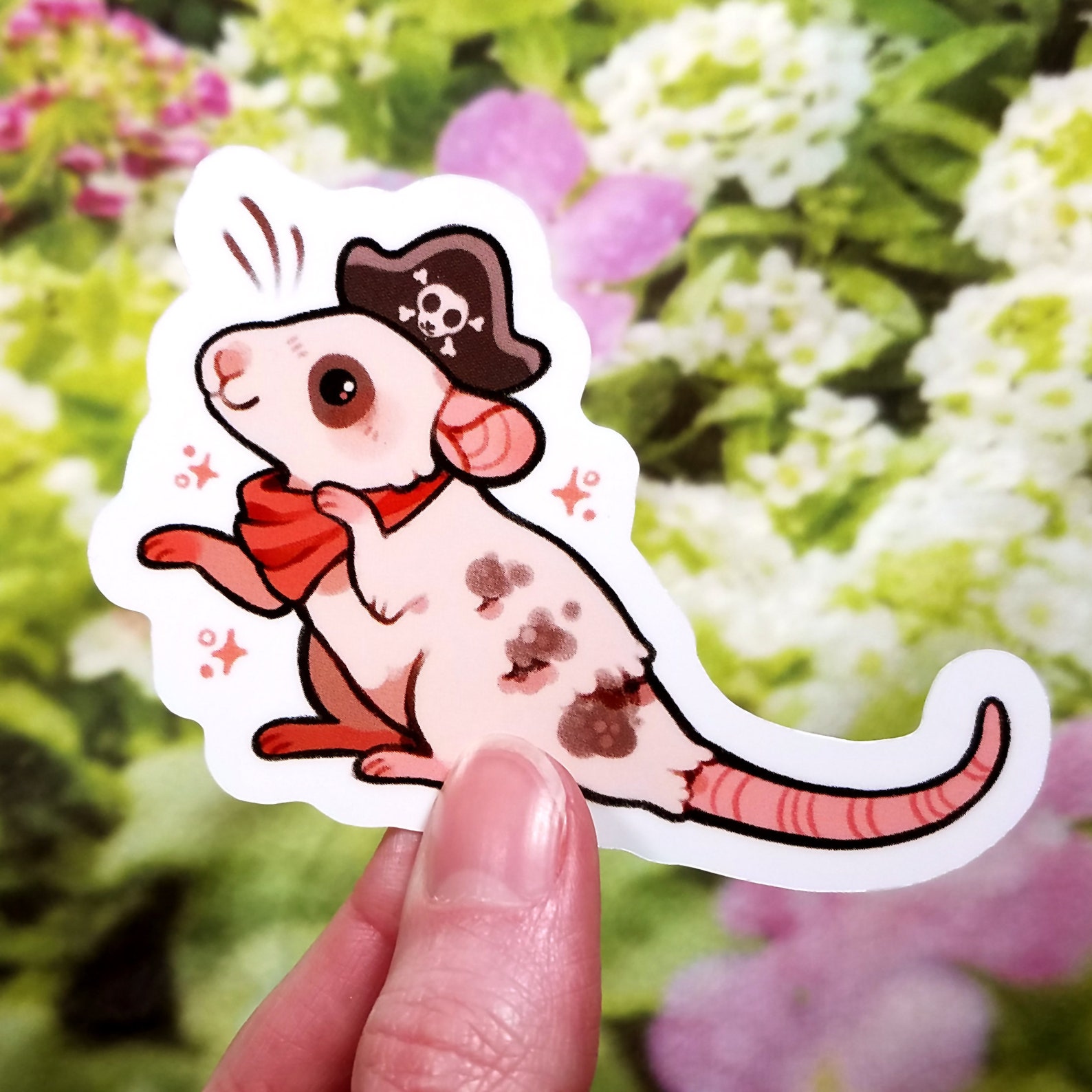 Pirat Sticker / Cute Pirate Rat Stickers / Rodent Sticker / - Etsy