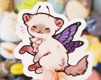Fairy Cat Sticker / Cat Sticker / Kitten Sticker / Cute Animal Sticker / Laptop Sticker / Vinyl Sticker