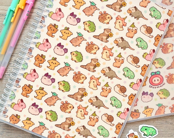 Springtime Friends Large Reusable Sticker Book / B5 Sticker Collecting ...