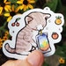 Cat-prisun Sticker / Cat Sticker / Kitten Sticker / Cute Animal Sticker / Laptop Sticker / Vinyl Sticker