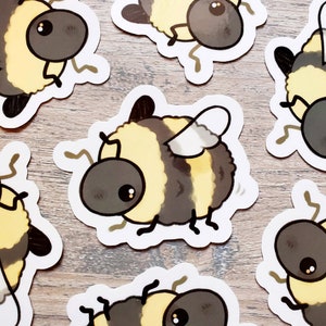 Polite Pollinator Sticker / Bee Stickers / Bumblebee Sticker / Cute Animal Sticker / Laptop Sticker / Vinyl Sticker