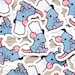 Little Chef and Secret Agent Mini Sticker Set of 2 / Cute Animal Vinyl ...