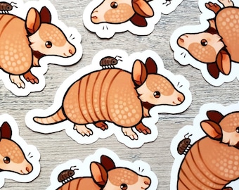Matching Shell Squad Sticker / Armadillo Sticker / Rolly Polly Sticker / Laptop Sticker / Vinyl Sticker