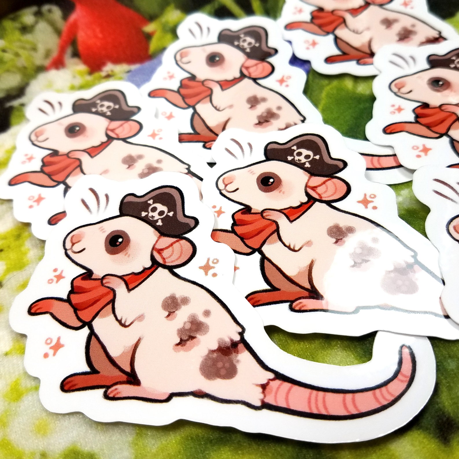 Pirat Sticker / Cute Pirate Rat Stickers / Rodent Sticker - Etsy