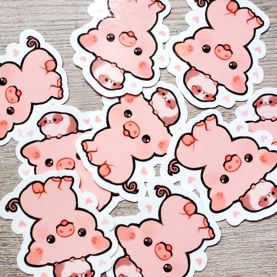 Pink Piggy Sticker Set Pink Piggy Sticker Set