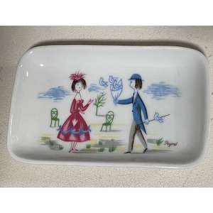 Rosenthal Germany Porcelain Trinket Dish Courting Couple Lovers Peynel 1508/5