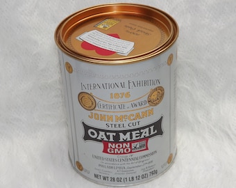 McCann's Irish Oatmeal, Traditional Steel Cut Oat 28 oz  Can No Gmo