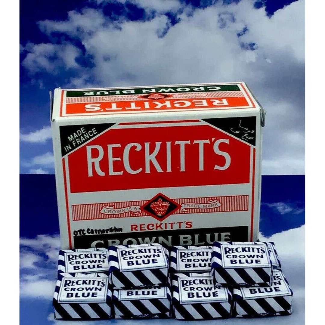 Reckitt’s Crown Laundry Blue Clothes Whitening Powder Squares 14g Each ...