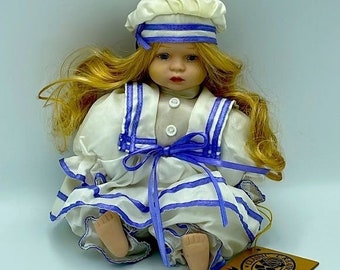 Japanese School Girl Costume Wearing Doll Home Décor Collectible