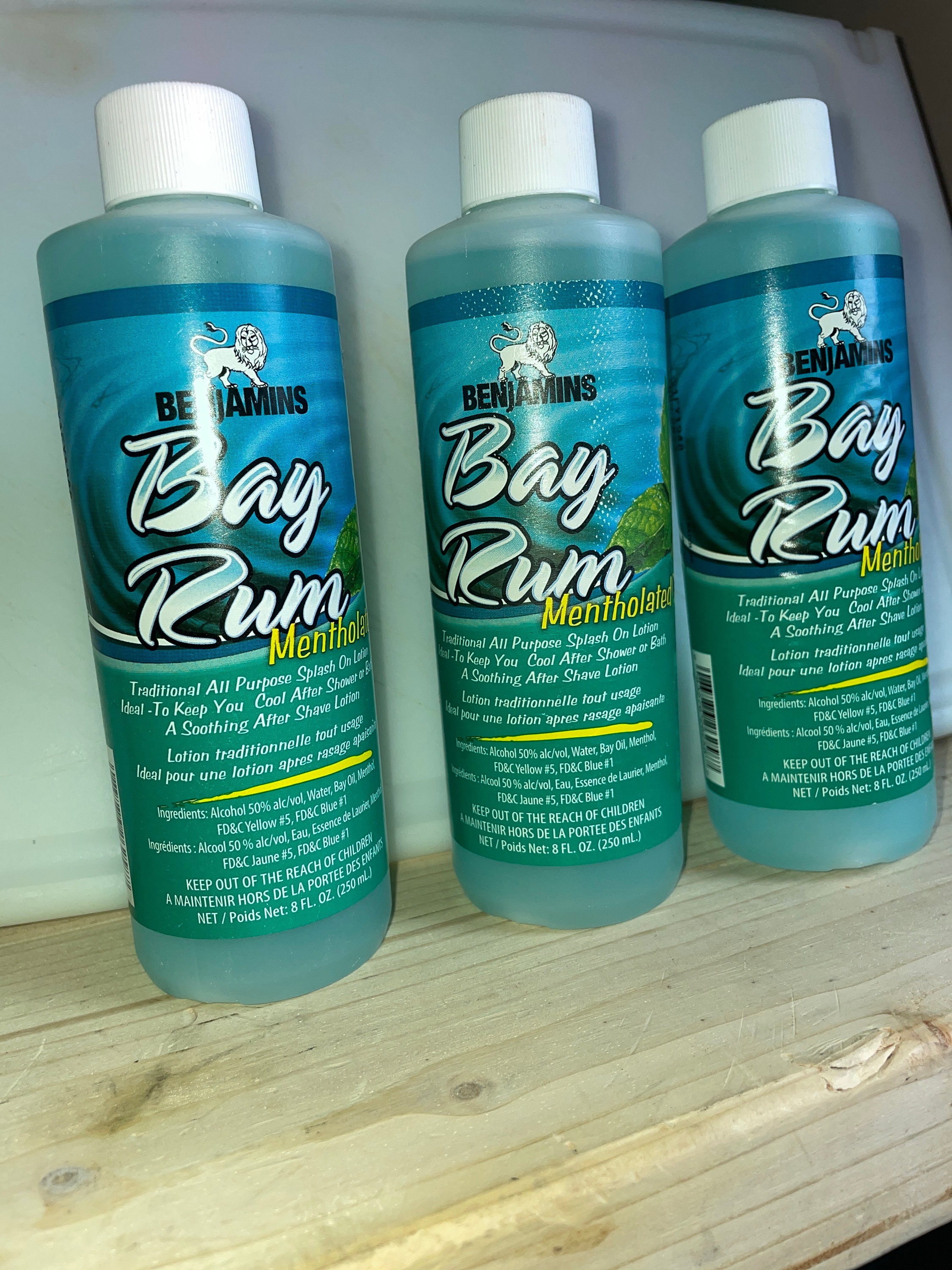 Benjamins Jamaican Bay Rum Mentholated 3 Bottles Etsy