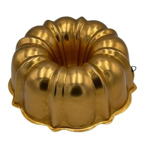 Round Bundt Pan Non-stick Gold Coating  Molder Cake Baking Shaping Kitchen Tool