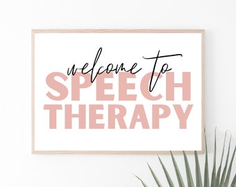 Welcome to Speech Therapy Print  (PINK) - Perfect for any SLP!