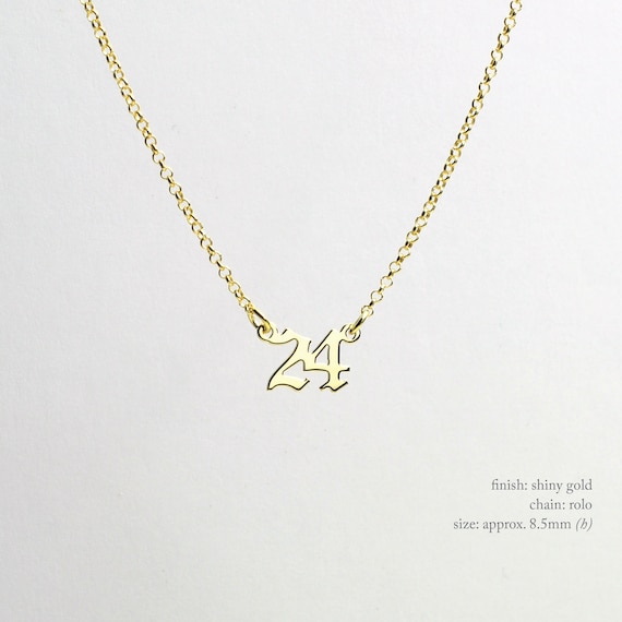 Old English Initial Necklace: Custom Sterling Silver Gothic Name