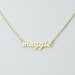 Dainty Script Name Necklace, Gold, Silver, Name Necklace, Tiny Name Necklace, Minimalist Necklace, Personalized Gifts for Mom, Mothers Day 