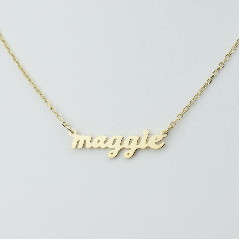 Dainty Script Name Necklace, Gold, Silver, Name Necklace, Tiny Name Necklace, Minimalist Necklace, Personalized Gifts for Mom, Mothers Day 
