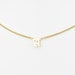 Old English Letter Initial Necklace, Curb Chain Necklace for Her, Personalized Name Jewelry, Bridesmaid Gift, Gift For Mom, Gold or Silver 