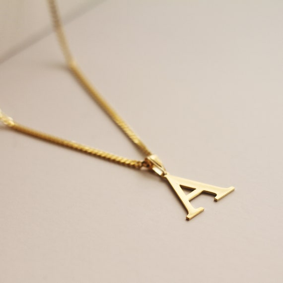 Roman Font Necklace 