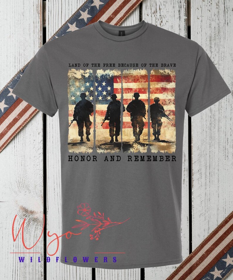 Honor and Remember Memorial Day Tee - Etsy