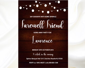 farewell invitation etsy farewell invitations
