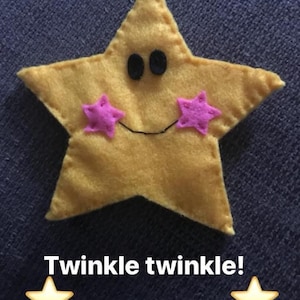 Twinkle twinkle little star finger puppet, nursery rhymes, teaching resource