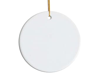 Crafasso 3 inch Round Circle Custom Sublimation Blank Ceramic (10pk)
