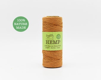 Crafasso Hemp Twine cord spool 205ft latte