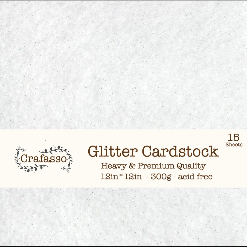 White Glitter Cardstock, Color Glitter Cardstock, Heavy Glitter