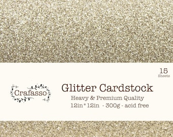 Chaminpon  gold Glitter cardstock, chaminpon color glitter cardstock, heavy glitter cardstock, 12x12, Crafasso, craft supplies,
