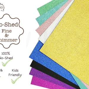 No- Shed Glitter cardstock, color glitter cardstock, heavy glitter cardstock, 12x12, Crafasso, craft supplies, image 1