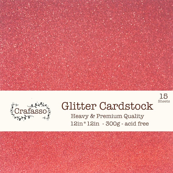 Red Glitter cardstock,  cherry glitter cardstock, heavy glitter cardstock, 12x12, Crafasso, craft supplies,